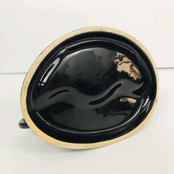Vintage Panther Ashtray with Gold Accent - Picture 4 of 4